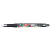 Colorful Hibiscus Pattern | Monogram Pen (Achterkant)