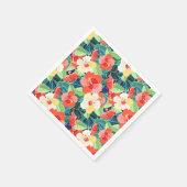 Colorful Hibiscus Pattern Servet (Hoek)