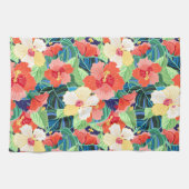 Colorful Hibiscus Pattern Theedoek (Horizontaal)