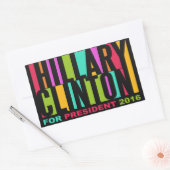 Colorful Hillary Clinton 2016 stickers (Envelop)