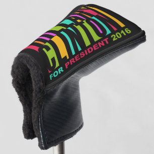 Colorful Hillary Clinton putter cover 2016