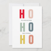 Colorful HOHOHO Kerstmis | PRETTIGE FEESTDAGEN (Voorkant)