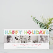 COLORFUL HOLIDAY | HOLIDAIRE FOTOKAART FEESTDAGENKAART (Staand voorkant)