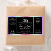 Colorful Holographic Face Serum Label (Insitu)