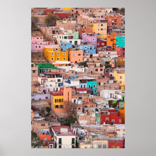 Colorful Homes on the Hill Poster (Voorkant)
