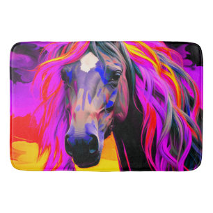 Colorful Horse Badmat