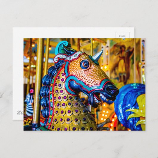 Colorful Horse Briefkaart (Voorkant / Achterkant)