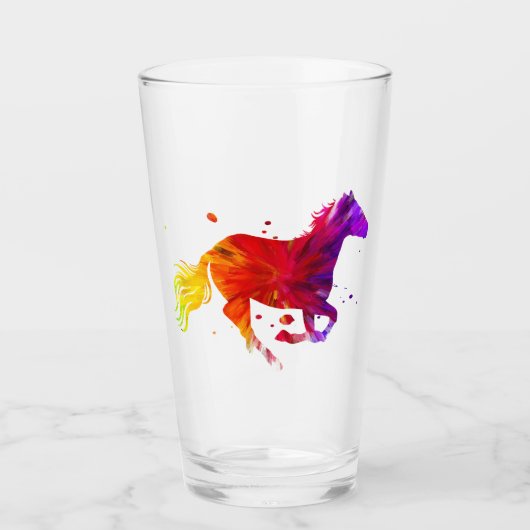 Colorful Horse Glas (Voorkant)