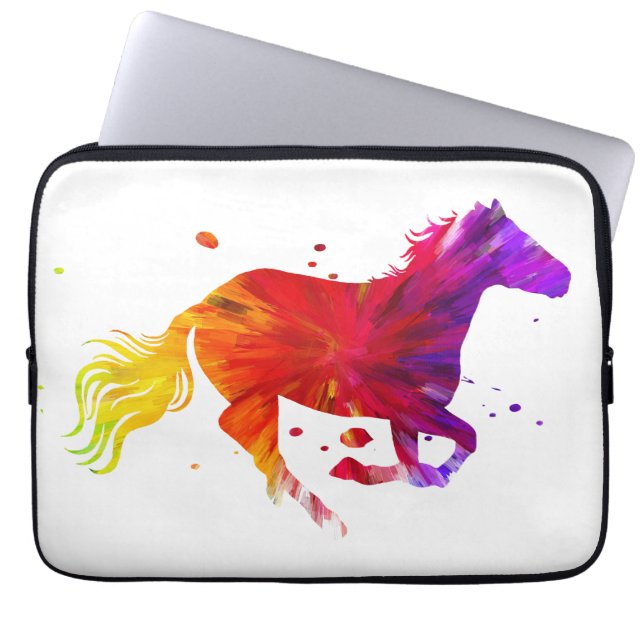 Colorful Horse Laptop Sleeve (Voorkant)