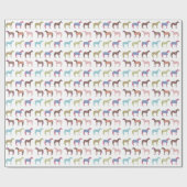 Colorful Horse Pattern Cadeaupapier (Vlak)