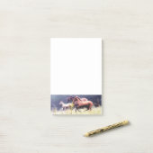 Colorful Horse Pattern Post-it® Notes (Op bureau)