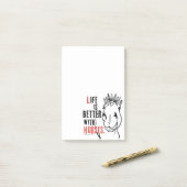 Colorful Horse Pattern Post-it® Notes (Op bureau)