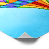 Colorful Hot Air-ballon Poster (Hoek)