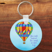 Colorful Hot Air-ballon Sleutelhanger (Voorkant)