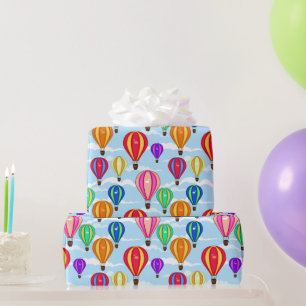 Colorful Hot Air-ballonnen Cadeaupapier