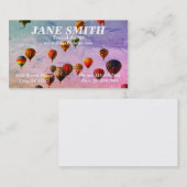 Colorful Hot Air Ballonreisthema Visitekaartje (Voorkant / Achterkant)
