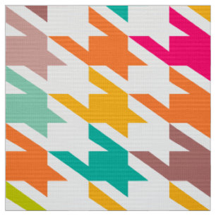 Colorful Houndstooth Seamless Patroon 4 Stof