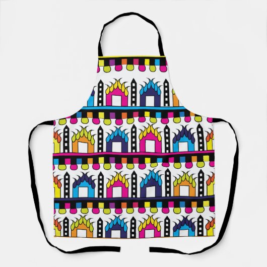 Colorful Houses Modern Schort (Voorkant)