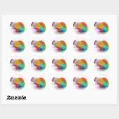 Colorful Human Brains Stickers (Vel)
