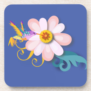 Colorful Humming Bird Bier Onderzetter