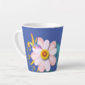 Colorful Humming Bird Latte Mok (Linkerhoek)