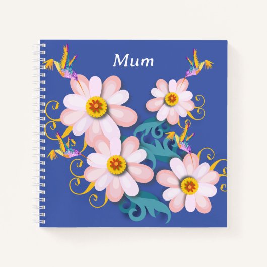 Colorful Humming Bird Notitieboek (Voorkant)