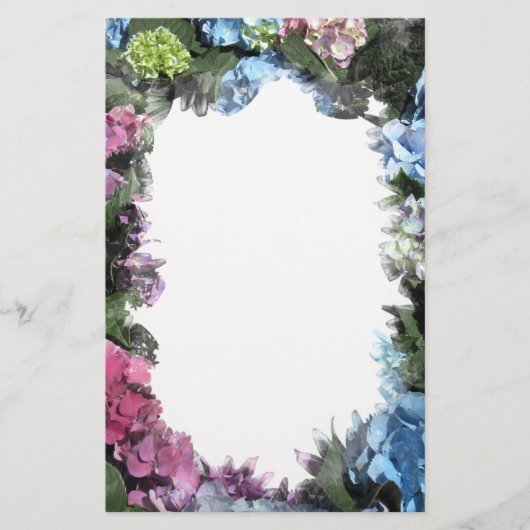 Colorful Hydrangea Blossom Briefpapier (Voorkant)