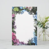 Colorful Hydrangea Blossom Briefpapier (Staand voorkant)