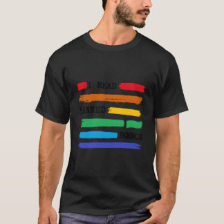 Colorful I Read Banned Books Week 2023 Library Rai T-shirt