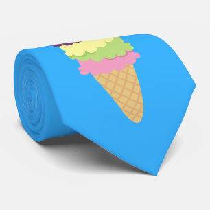 Colorful Ice Cream Cone Stropdas