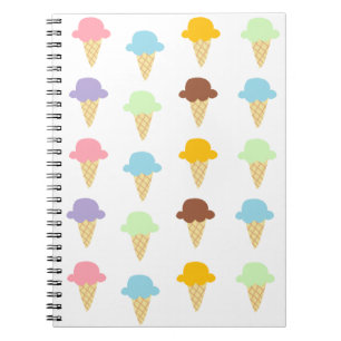 Colorful Ice Cream Cones Notitieboek