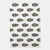 Colorful Ice Cream Pattern Theedoek (Verticaal)