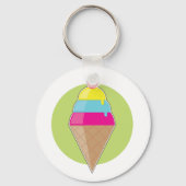 Colorful Ice Cream Sleutelhanger (Achterkant)