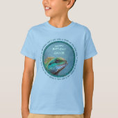 Colorful Iguana Birthday T-shirt (Voorkant)