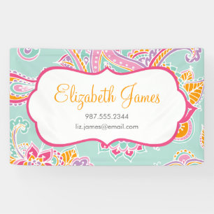 Colorful Illustrated Bohemian Paisley Henna Spandoek