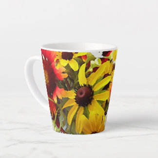 Colorful Impressionist Style Wilde flower Art Latte Mok