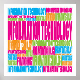 Colorful Information Technology Poster