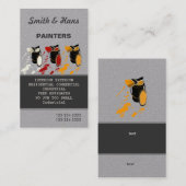 Colorful Ink Splash Professional House Painter Visitekaartje (Voorkant / Achterkant)