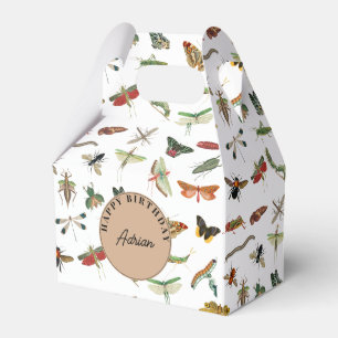 Colorful Insect Birthday Party Thema Bedankdoosjes