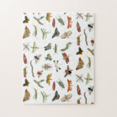 Colorful  Insect Illustrator Patroon Legpuzzel (Verticaal)