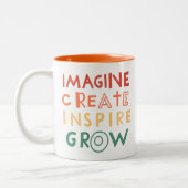 Colorful Inspirational Creativity Artist Mug (Gauche)