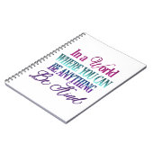 Colorful Inspirerend Glitter Notitieboek (Linkerzijde)