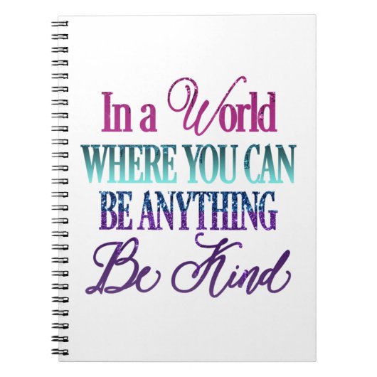 Colorful Inspirerend Glitter Notitieboek (Voorkant)