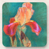 Colorful Iris Flower Bier Onderzetter (Voorkant)