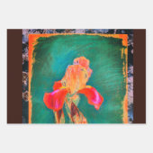 Colorful Iris Flower Inpakpapier Vel (Voorkant 3)
