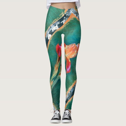 Colorful Iris Flower Leggings (Voorkant)