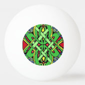 Colorful Irish Celtic Knot Pingpongballen (Achterkant)