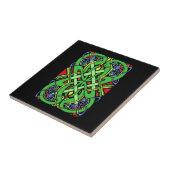 Colorful Irish Celtic Knot Tegeltje (Zijkant)