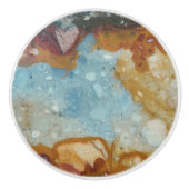 Colorful Jasper Stone Pattern Keramische Knop (Voorkant)