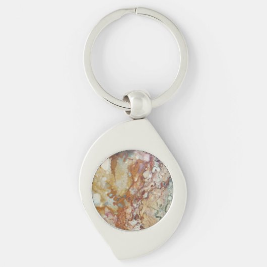 Colorful Jasper Stone Pattern Sleutelhanger (Voorkant)